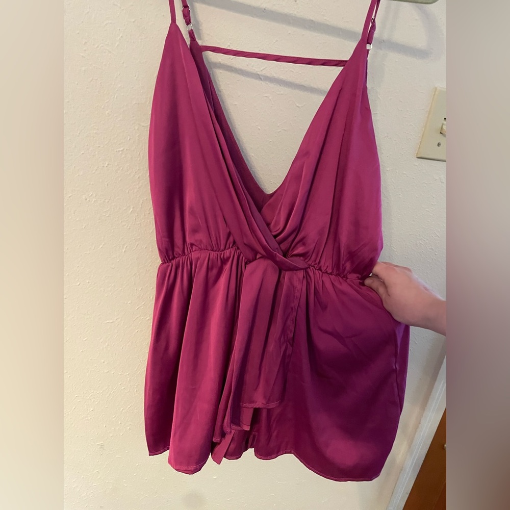 Fuchsia romper size medium